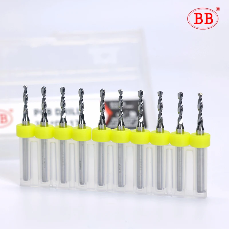 BB PCB PRO микро дрель карбидные мини-биты печатная плата DIY 0,1 мм-6,0 мм диаметр 3,175 мм хвостовик 10 шт.