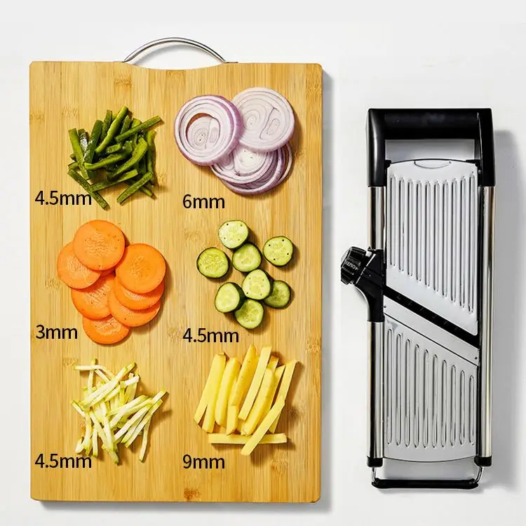 Adjustable Stainless Steel Vegetable Cutter - Multifunctional Mandoline Slicer for KitchenSlicer for Onion Potato Kitchen