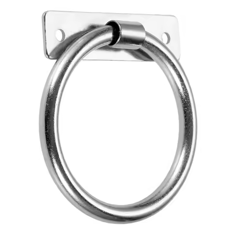 1pc Round Ring Furniture Door Pull Handle Zinc Alloy Cabinet Dresser Drawer Cupboard Jewelry Box Knobs Rings Silver 58*53mm