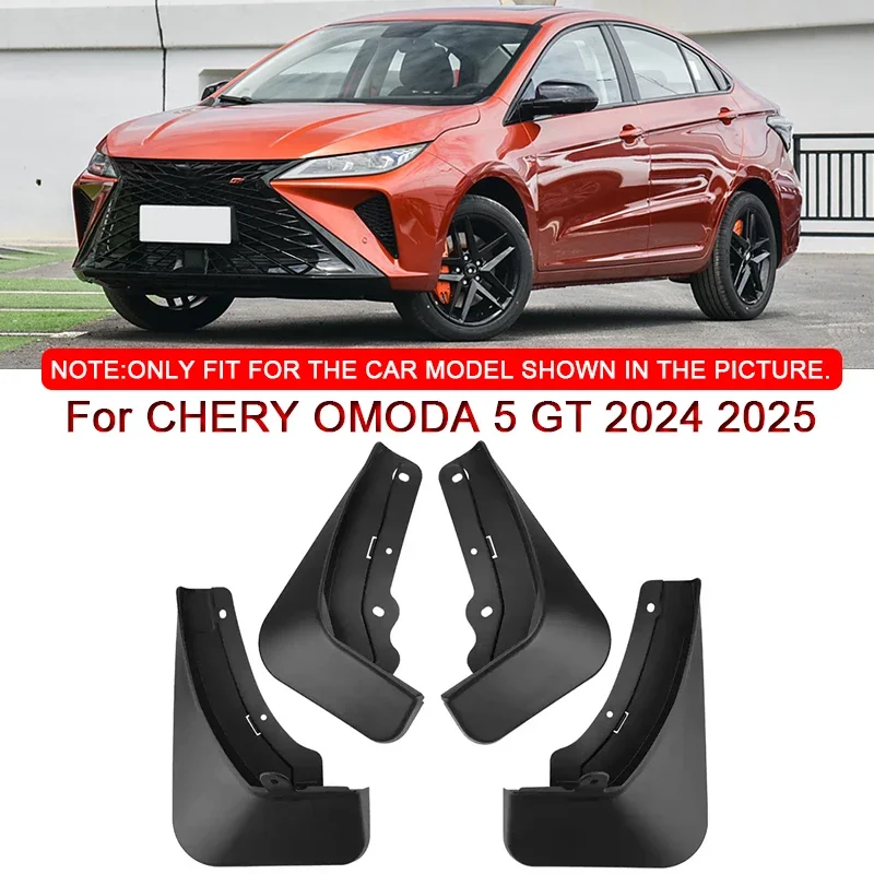 

For CHERY OMODA 5 GT 2024 2025 Car Styling ABS Car Mud Flaps Splash Guard Mudguards MudFlaps Front Rear Fender Auto Accessory