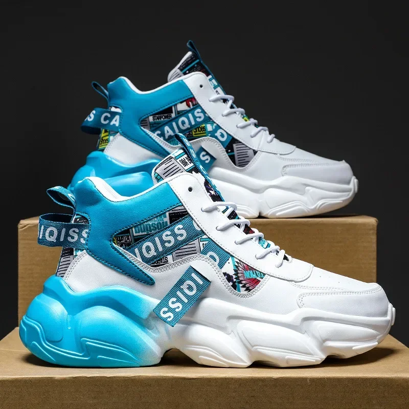 Breathable Comfortable Shoes for Men No Slip Korea Style Sneakers for Men Trendy Causal Men Shoes Height Sneakers for Male 2024