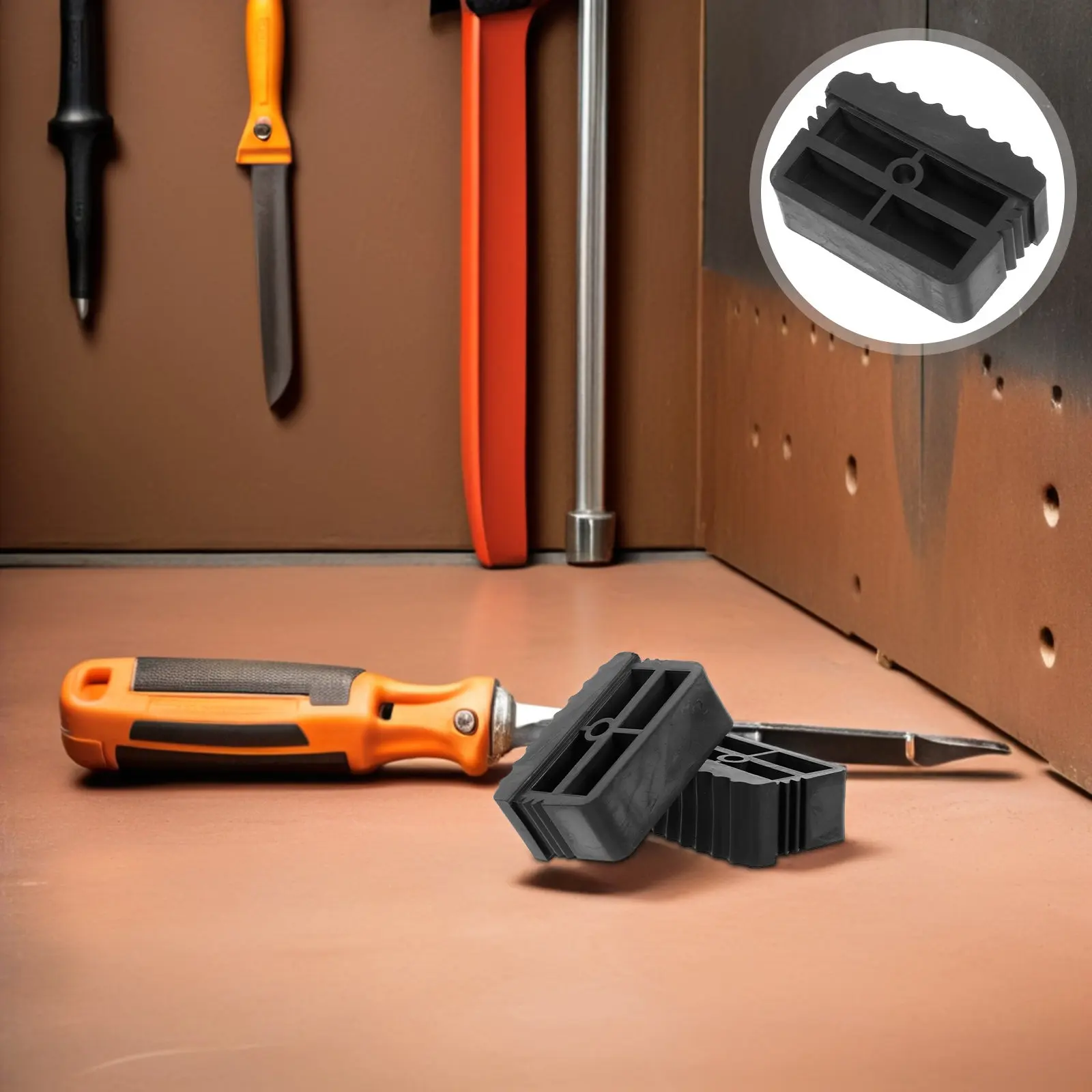 

Комплект из 4 резиновых накладок для ножек лестницы, противоскользящие сменные накладки для улучшения устойчивости стремянки, амортизирующие бамперы для ног, снижение шума