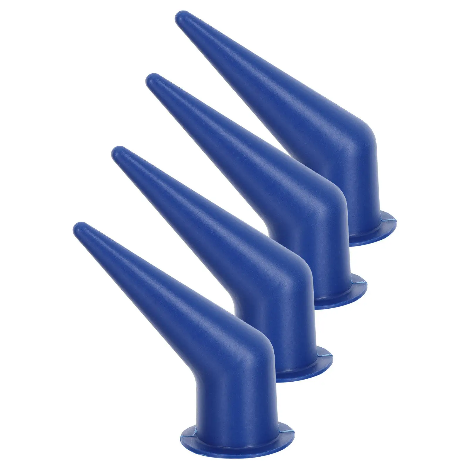 4Pcs Curved Caulk Nozzle Extender Plastic Angled Tip for Precise Corner Sealing Universal Caulking Nozzle Applicator