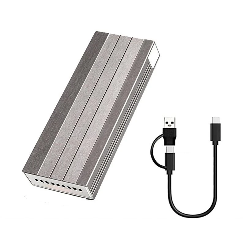 M2 SSD Case Nvme&SATA Dual Protocol SSD Enclosure Adapter 10Gbps USB 3.2 Gen2 USB C External Enclosure For PC B-A86G