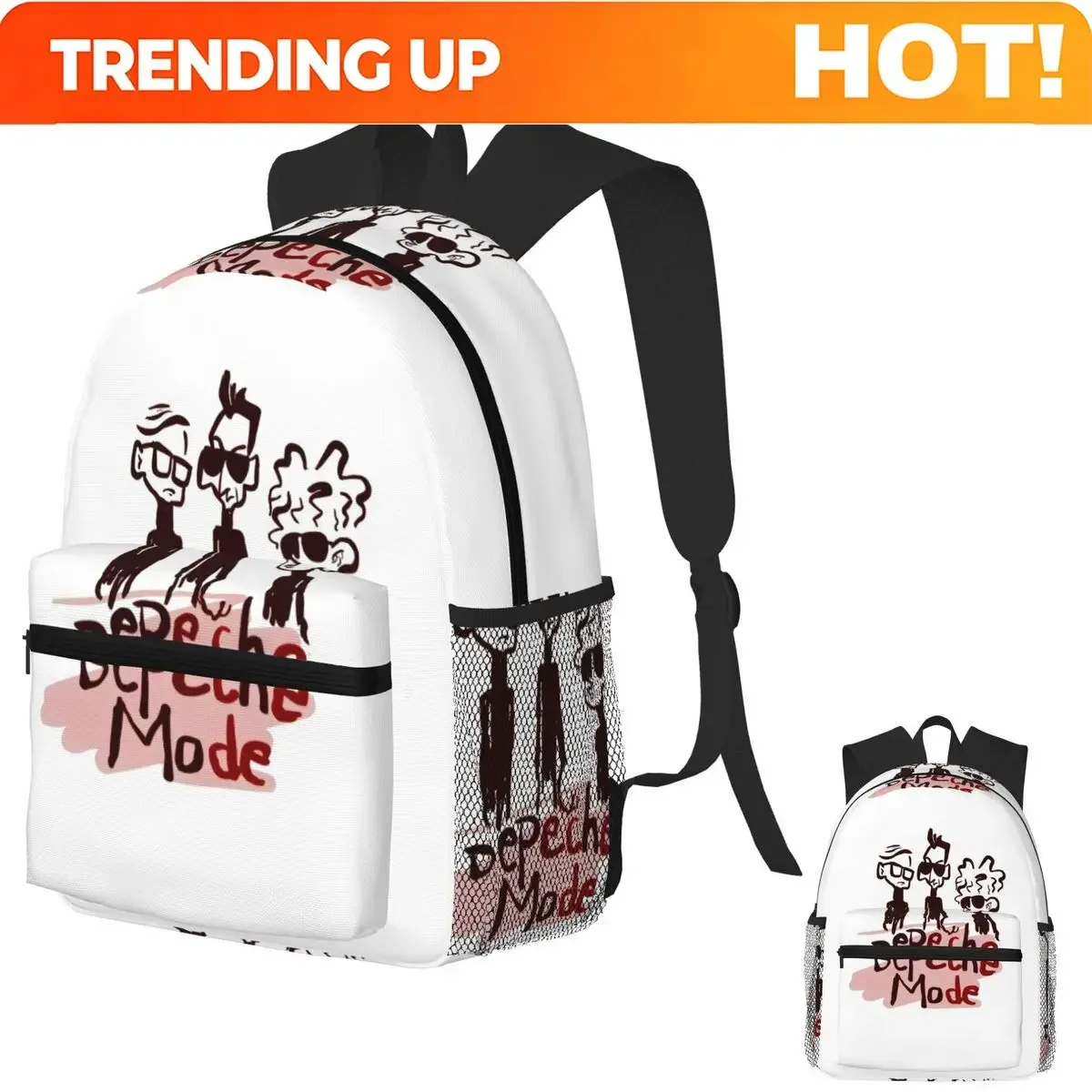 Custom Bag Depeche Cool Mode Music Violator Student Backpack School Bag Hiking Travel Daypack For Boys Girls Fashion Bookbag Sho
