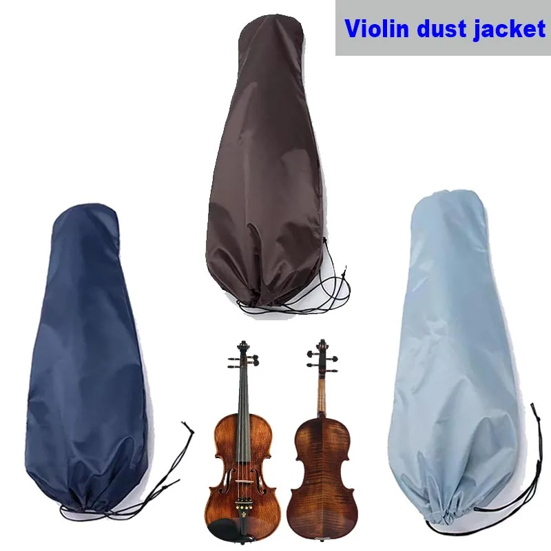 Violin case soft bag dust cover 1/4 1/2 3/4 4/4 cello cover silk thick/suede/elastic cloth/transparent instrument accessories