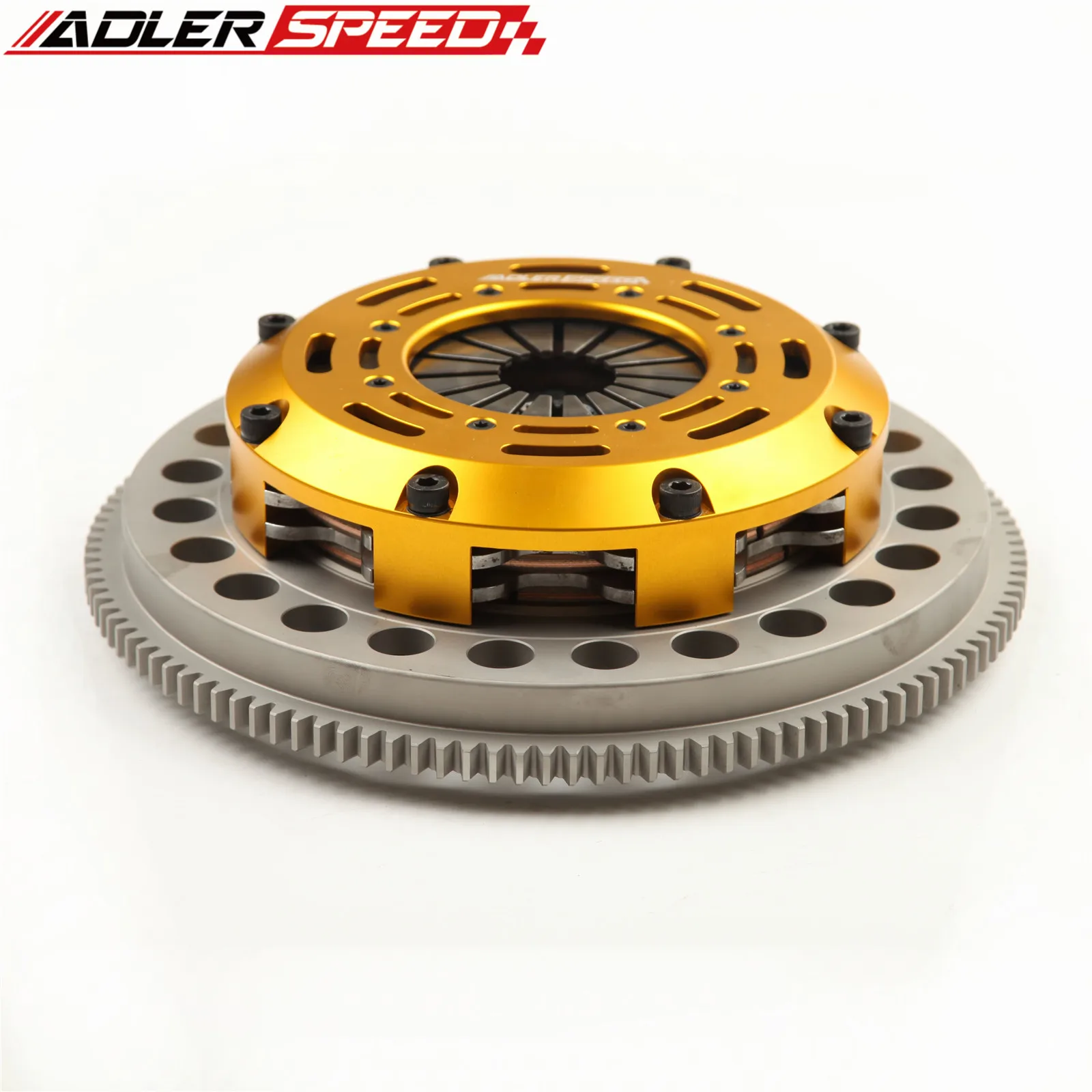 

ADLERSPEED RACING CLUTCH TWIN DISC+ FLYWHEEL FOR 95-04 TOYOTA TACOMA 3.4L V6 2WD 4WD MEDIUM