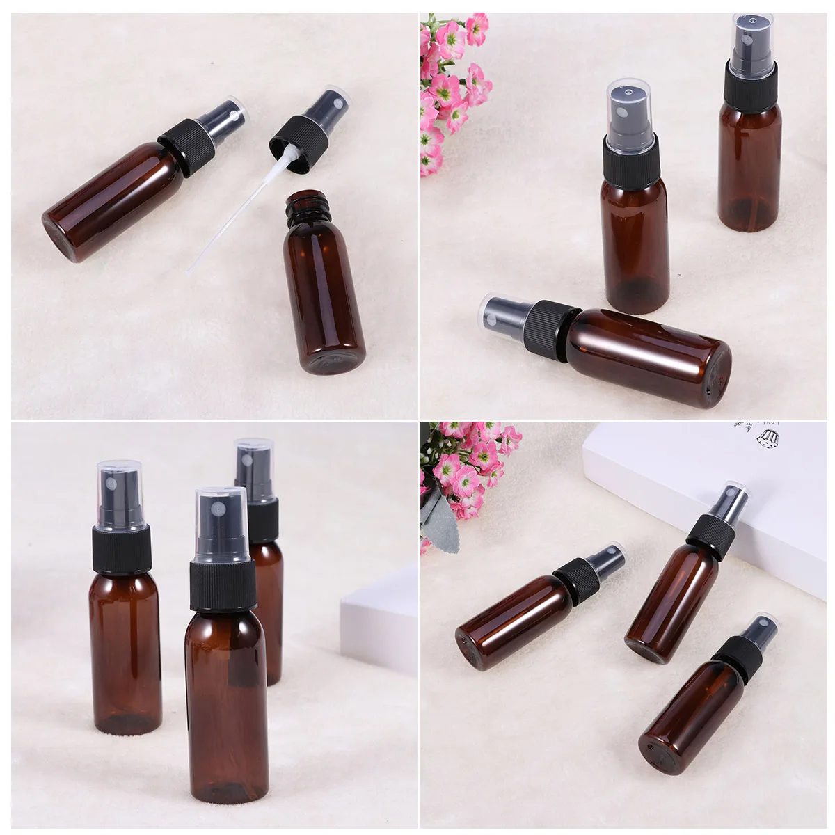 

Empty Spray Travel Size Small Refillable Portable Mini Plastic Bottles For Toiletries Perfume Makeup Spray Bottle Atomizer