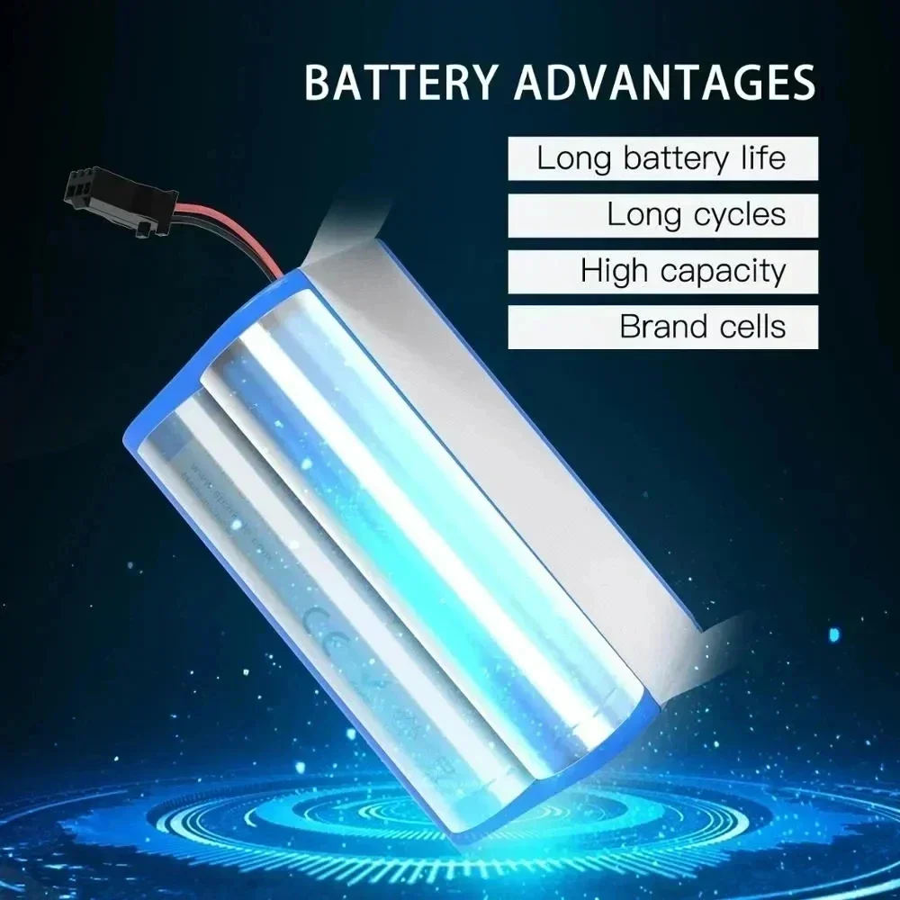 100%.for Qihoo 360 S5 S7 T90 14.8v 3500mah Robot Vacuum Cleaner Battery Pack Robotic Vacuum Cleaner Replacement Batteries.