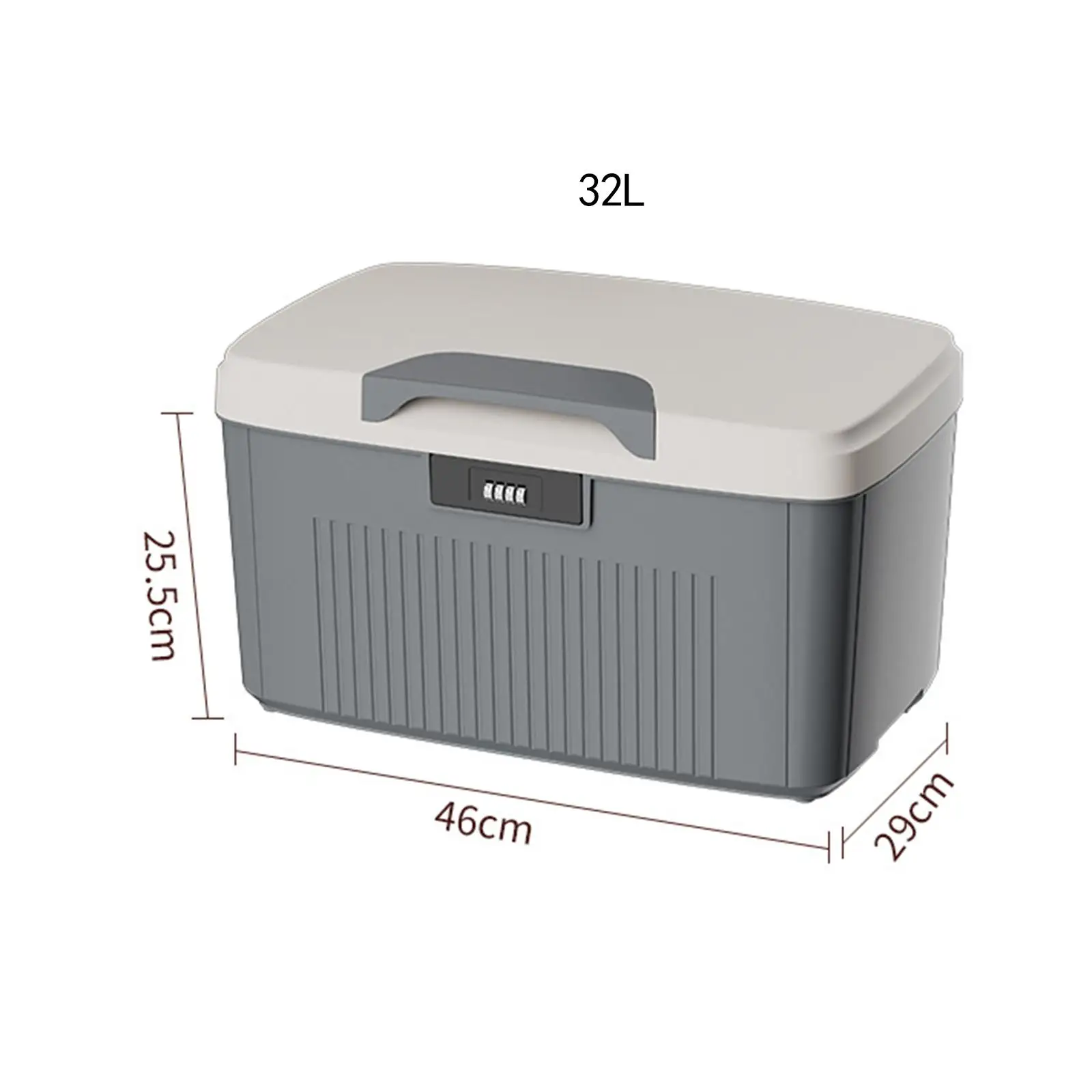Lockable Storage Box Organizer Heavy Duty Locking Container Bin
