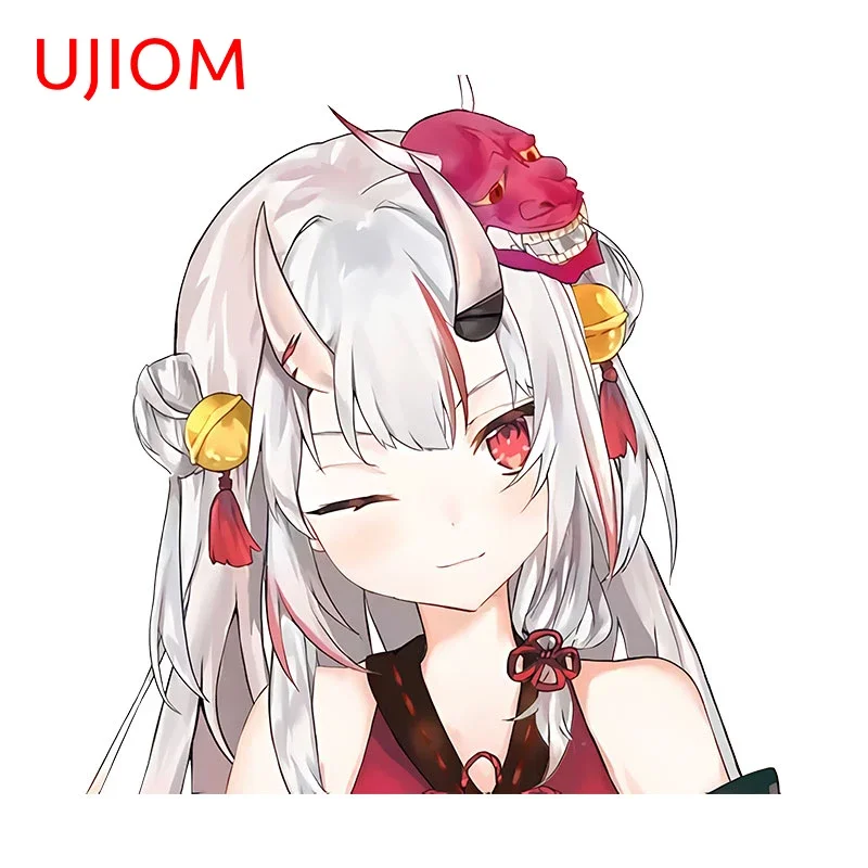 UJIOM 13cm X 12.6cm Hololive Anime Nakir Wall Stickers Scratch Proof Vinyl Laptop Baby Nursery Room Decal Living Room Mural