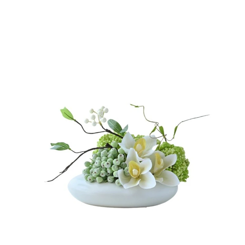 

Hotel large round table middle turntable flower table ornament Hotel decoration round