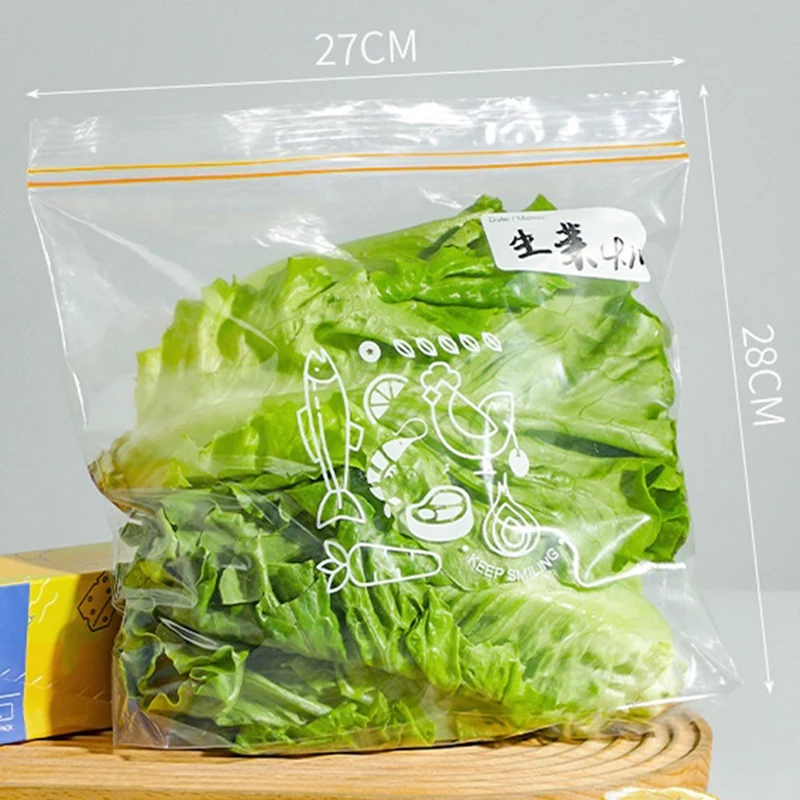 ABNO-30 Small & 45 Large Food Storage Bags - Freezer Safe Self-Sealing Food Preservation Bags