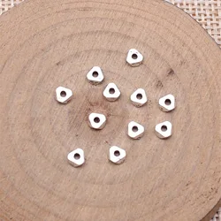 IFOCUS 100pcs/Lot Geometric Cut Small Hole Beads Spacer Beads For DIY Jewelry Making Zinc Alloy 4x4mm/0.16x0.16inch
