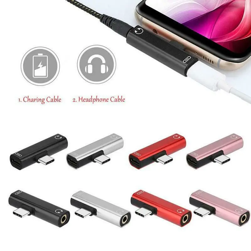 Type C USB C to 3.5mm Aux Audio Cable Earphone External Microphone Audio Jack Headphone Mic Adapter