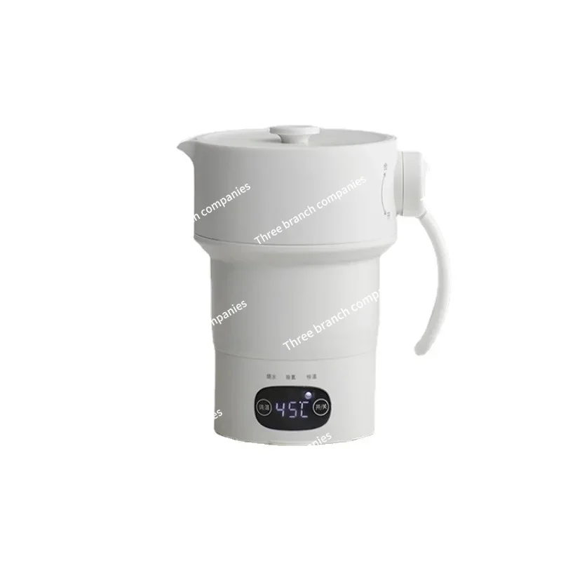 220V 600ML Foldable Electric Kettle Portable Water Boiler Insulated  Essential Artifact Business Trip Water Cup Pure Titanium