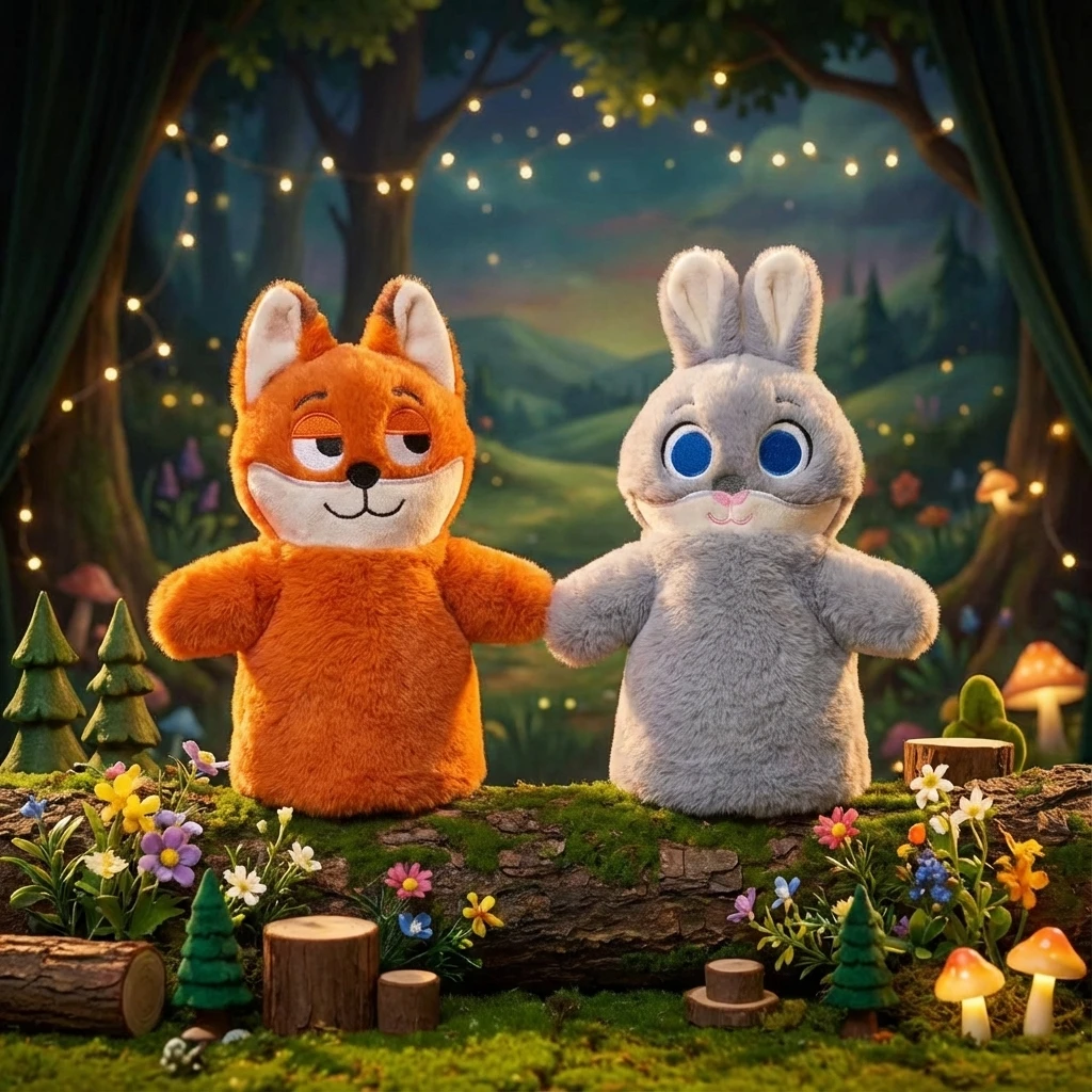 

Мягкая игрушка-перчатка Зоотопия: милый плюшевый зверёк, очаровательный, мягкий, универсальный подарок для девочек на день рождения, новинка