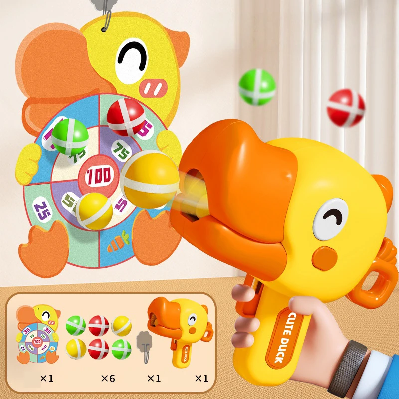 Cartoon Dinosaurier Klebrige Kugel Spielzeug Pistole Indoor Schießen Sport Dart Disc eltern-kind-Interaktion Kinder Pädagogisches Spiel Spielzeug geschenke