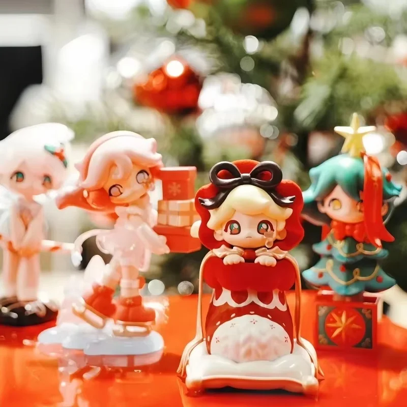 ของแท้รุ่น Azura แฟนตาซี WARM Christmas Series กล่องตาบอดถุงน่อง Reindeer Gingerbreadi Tree ชุดตกแต่งวันหยุดของขวัญ