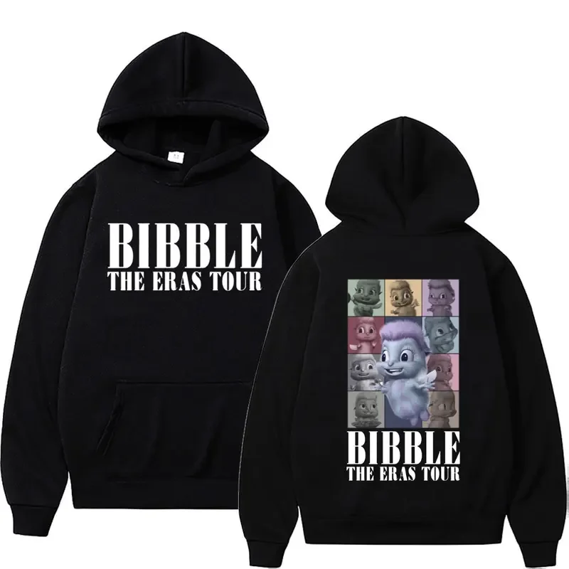 

Cute Bibble The Eras Tour Hoodies Men's Women's Fashion Aesthetic Funny Hoodie Casual Loose Oversized Male Sweatshirt Streetwear