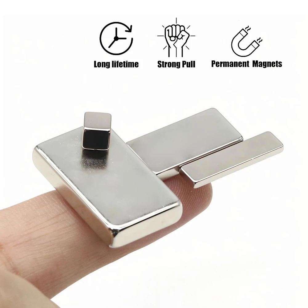 Super Powerful Block Magnet Neodymium Magnet NdfeB N35 Strong Permanent Magnetic imanes Refrigerator Magnet 5x5x5 20x10x2
