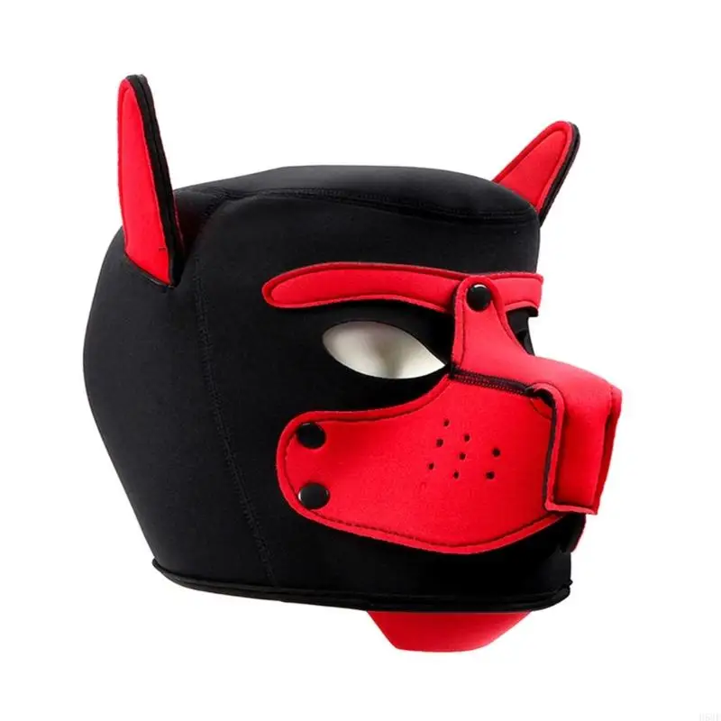 H58e Halloween Dog Mask comodo da indossare coprite per cani per cani per donna che ha evento cosplay Halloween Dress