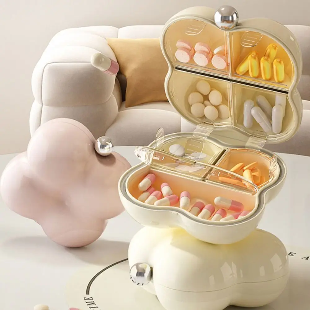 المحمولة 7 شبكات صندوق تخزين حبوب منع الحمل الاستغناء عن علبة حبوب منع الحمل البلاستيكية مختومة الغبار صندوق دواء زيوت السمك