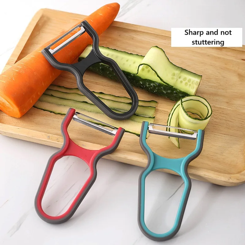

Easy to grip stainless steel peeler, fruit and vegetable peeling knife, ergonomic design, minimalist style, sharp and durable.