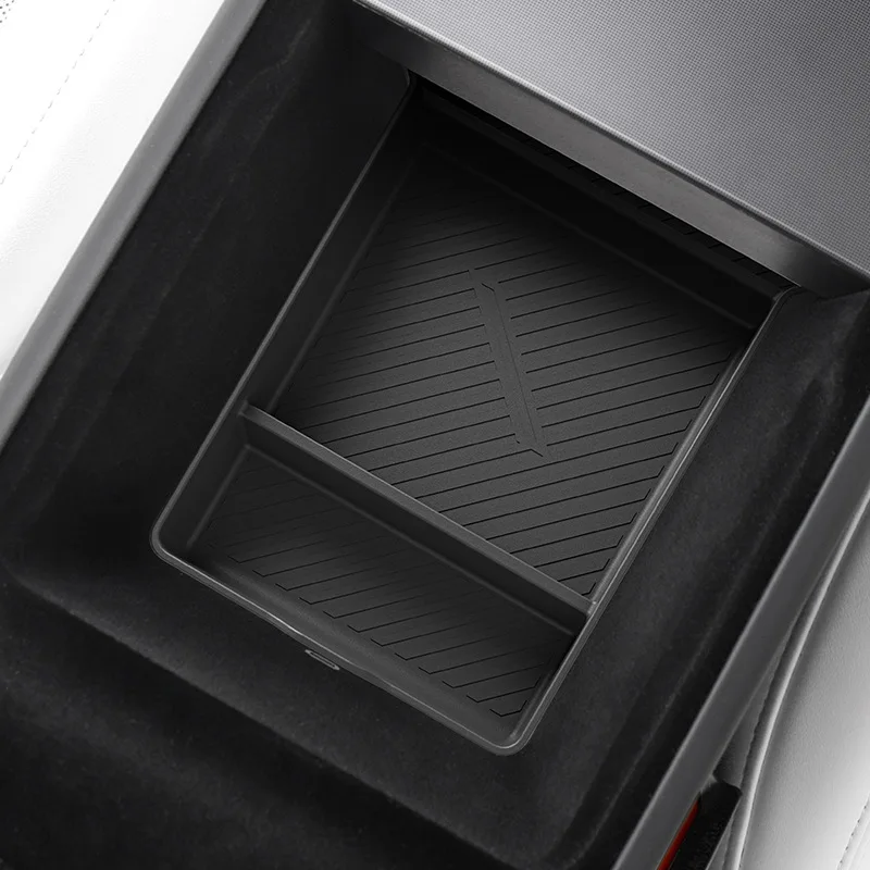 2025 Model Y Juniper Armrest Storage Tray Anti Slip Mat Center Console Organizer Car Interior Upgrade Parts Interior Accessorie