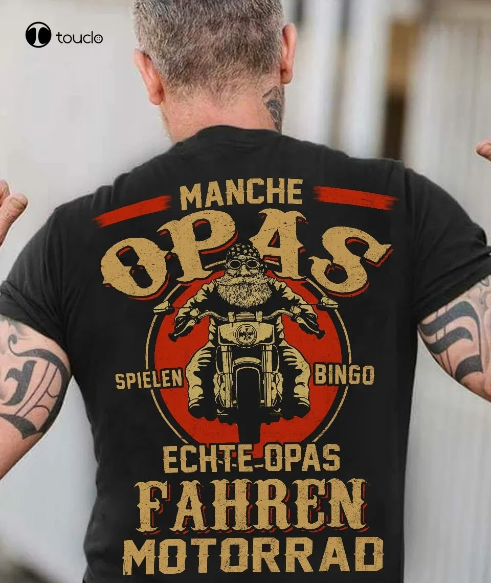 Motorcycle T-Shirt Backside Vintage Funny Driver Grumpy Old Man Unisex Gift men tshirt