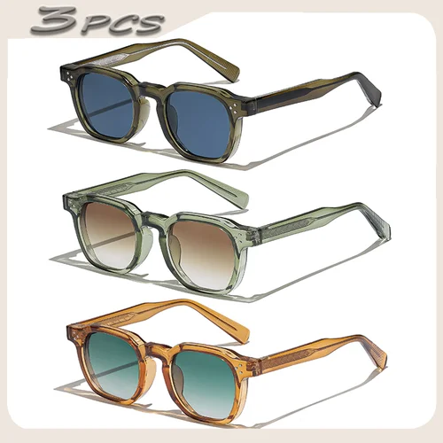 1/2/3 Uds venta al por mayor nuevas gafas De sol cuadradas Retro hombres moda Punk gafas De sol mujeres gafas De viaje Lunette De Soleil Femme UV400