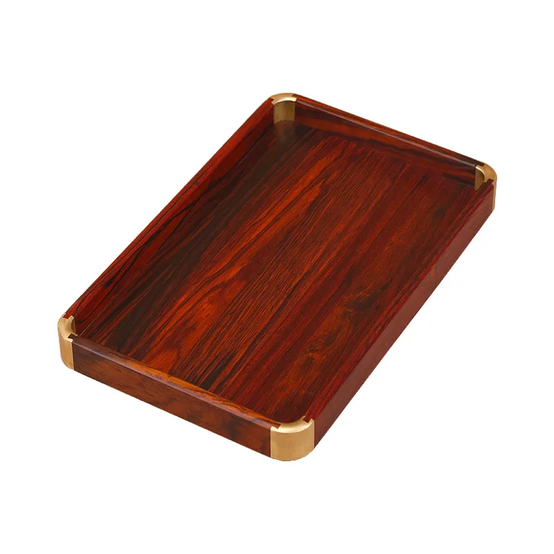 Solid Wood Tea Tray, Redwood Fruit Tray, Rectangular Fruit Storage Tray