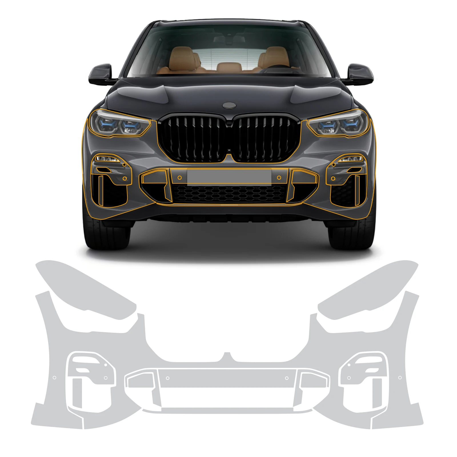 

for BMW X5 M SPORT 2019-2023 PPF Car Body Paint Protection Film Tpu Film Transpare Film Car Front Rear Headlights Trunk Film