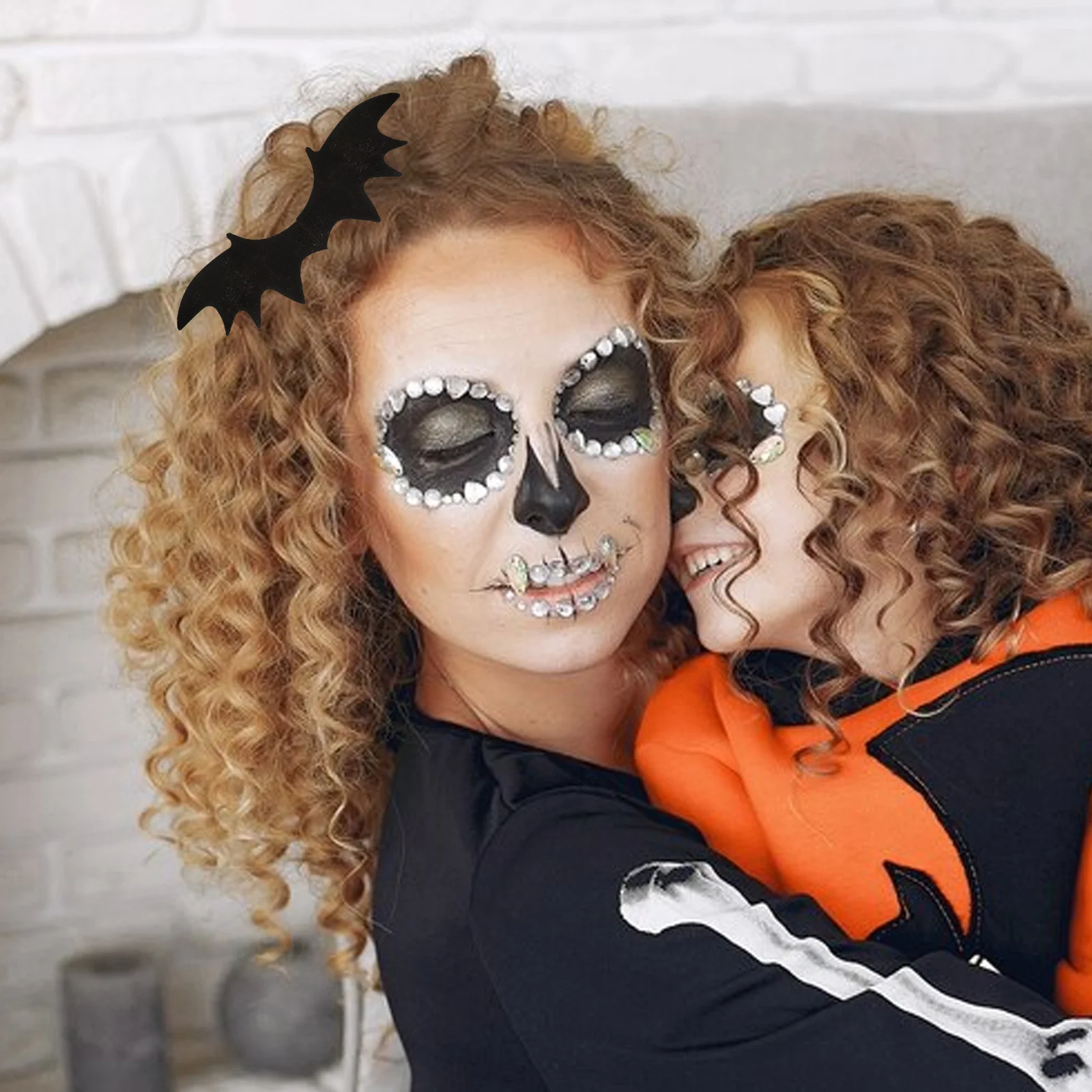 50 pezzi fai da te accessori per ali di pipistrello di Halloween tessuto non tessuto morbido e confortevole decorazione artigianale fermagli per capelli scarpe borse