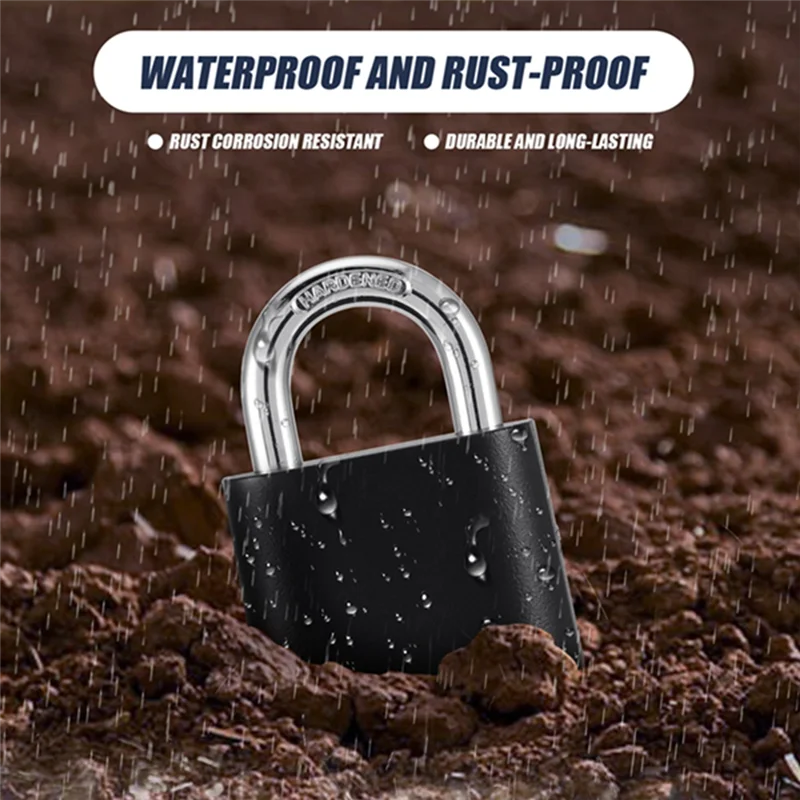 

ABVE-4-Digit Number Password Combination Padlock Weatherproof Anti-Rust Anti-Theft Warehouse Special Lock Truck Doorlock