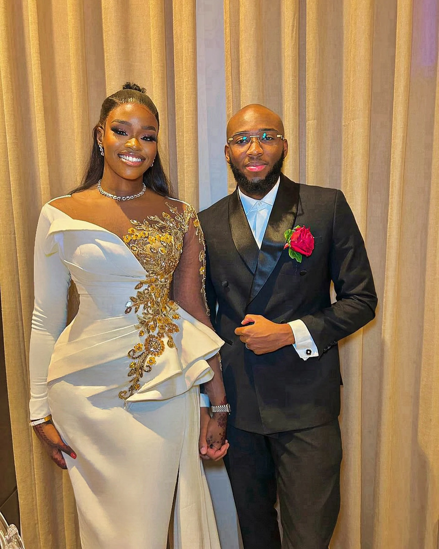 Gouden Kristallen Formele Gelegenheidsjurk Aso Ebi Zwarte Vrouwen Traditionele Feestjurk Ivoor Lange Mouw Afrikaanse Bruiloft Receptie Jurk