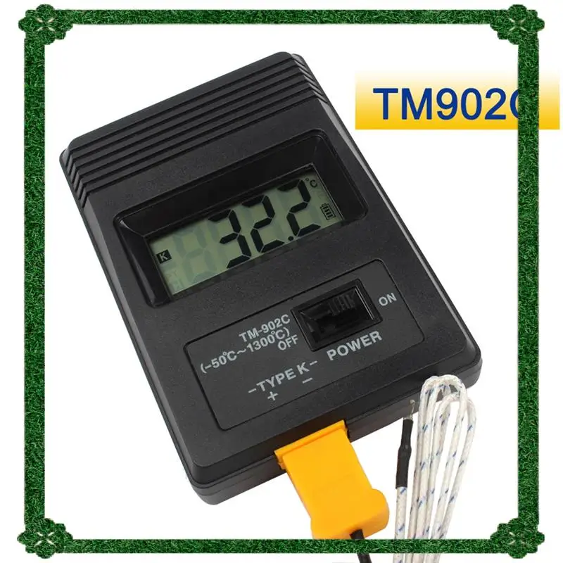 

24-часовая доставка TM-902C Измеритель температуры Tm902c Цифровой термометр Диапазон дисплея - 50-1300 градусов