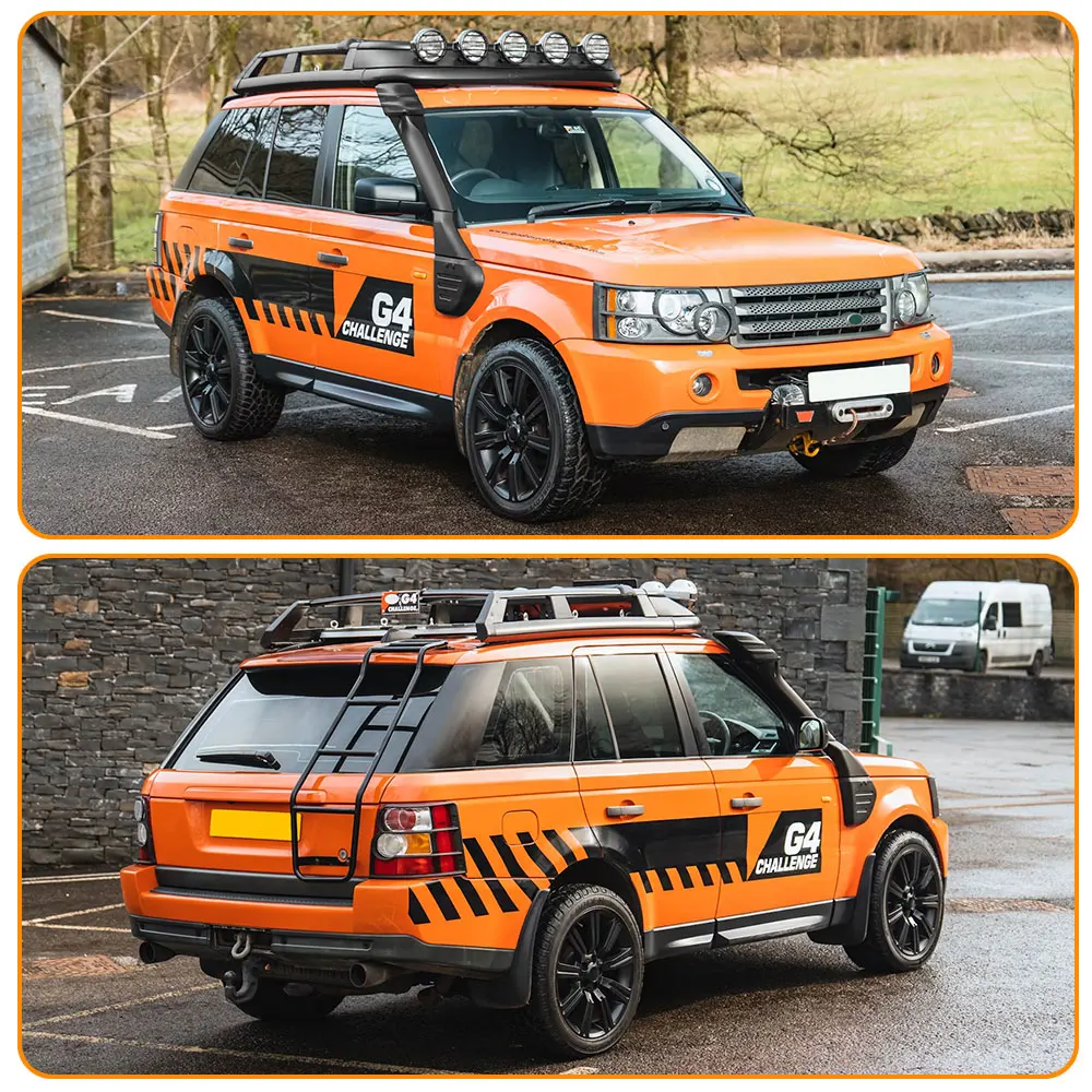 غص السيارة لـ 2005-2009 Land Rover Range Rover Sport 1 G4 Challenge Snorkels Intake Kit #1
