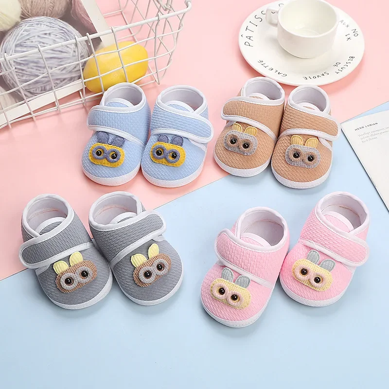 Baby Walking Shoes Non-slip Tendon Soles Velcro Spring and Summer Simple Cute Men's and Women's Baby Shoes