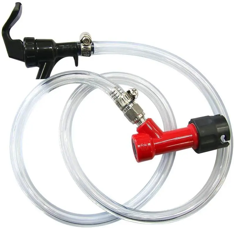 

Pin Lock Beer Line Assembly 3/16" with Picnic Tap 3ft Hose for Home Brewing Keg Dispensing