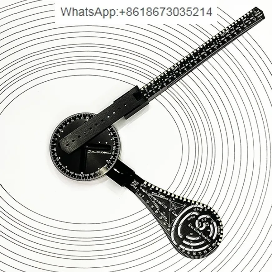 Multifunctional scribing ruler T-shaped ruler Universal angle ruler