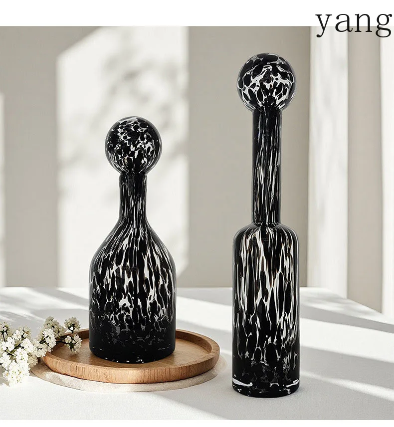 Amber textured glass vase plant pot room aesthetic decoration