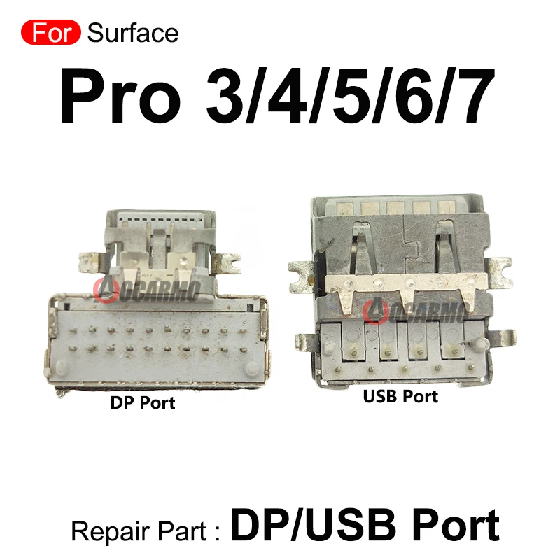 1Pcs For Surface Pro 3 4 5 6 7 1724 1796 Pro7 Pro5 Pro6 Pro4 DP Port USB Port Replacement Parts