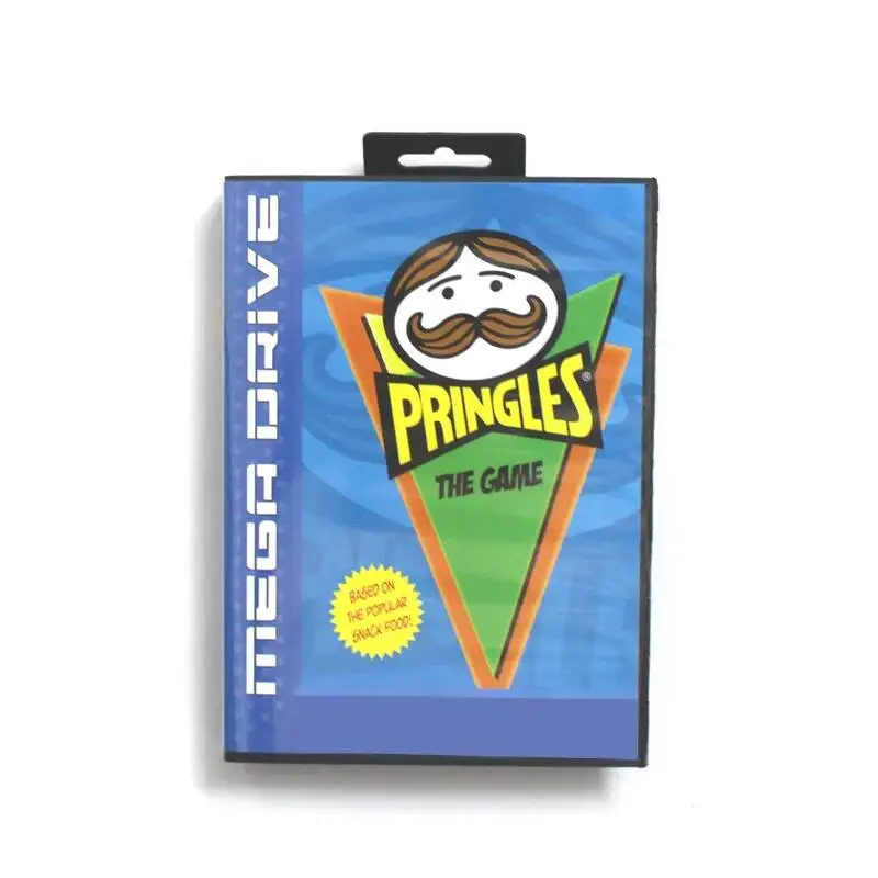 Nueva llegada: Tarjeta de juego Pringles 16bit MD para Sega Mega Drive/Genesis con caja original