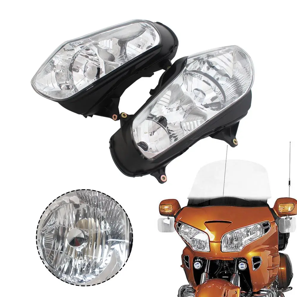 

Motorcycle Front Headlight Assembly Right & left Housings Accessories For Honda Gold Wing GL 1800 2001-06 2017 Goldwing GL1800