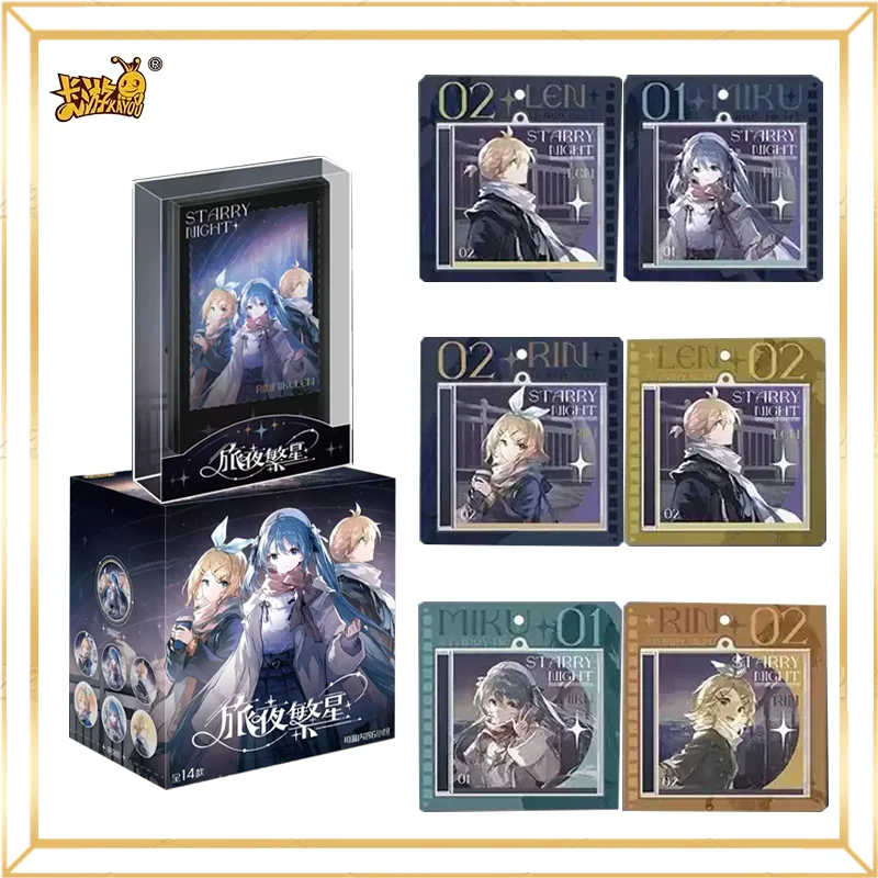 Kayou Hatsune Miku Starry Night Trip Tin Badge Blind Box Charm Series 1 CD Charms Official Licensed Ideal For Holiday Gift