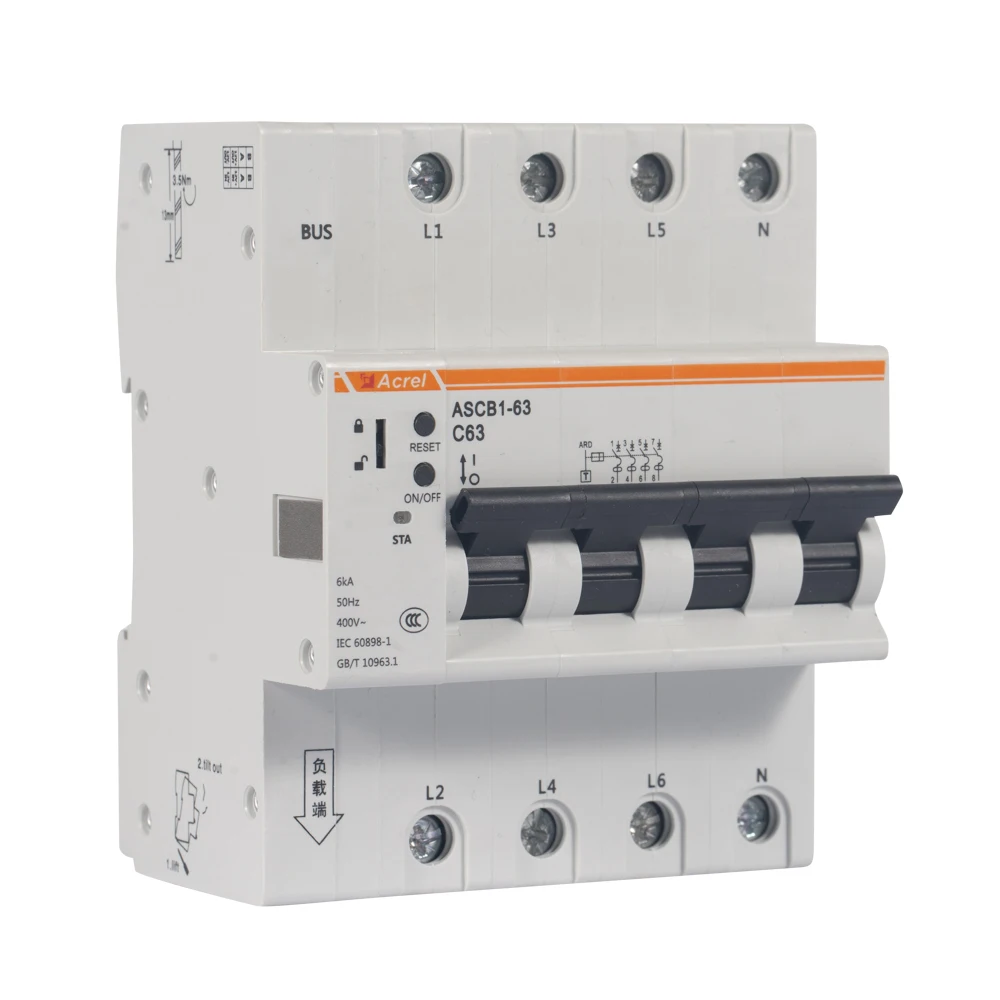 

Acrel ASCB1-63-C32-4P din rail installation smart micro circuit breaker Can be widely used in Commercial complex, etc.