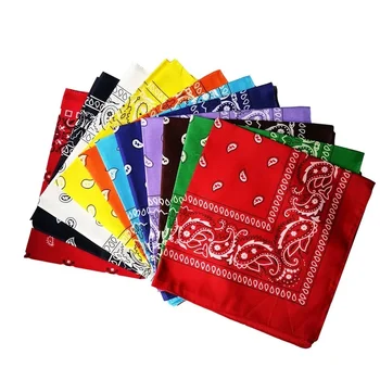 Vierkante Paisley Bandana Hoofdbanden Voor Vrouwen Mannen Mode Stof Rit Masker Hip Hop Haarbanden Sport Hoofdbanden Sjaals Accessoires