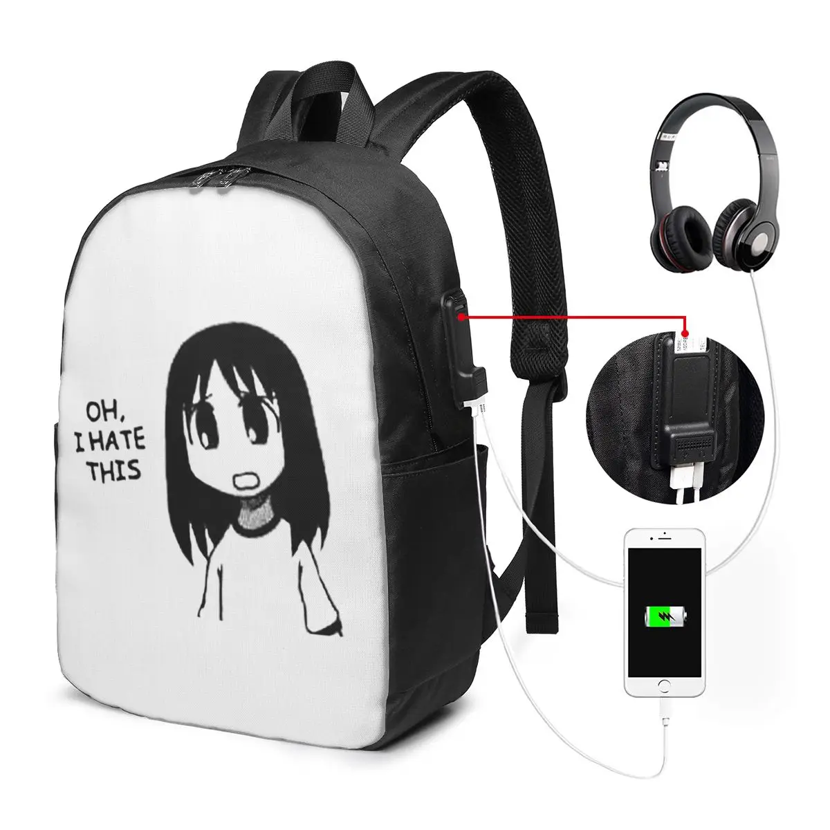 

OUTDATED - Check Profile Azumanga Daioh Osaka Ayumu Kasuga BackpackTravel Notebook Bag ComputerCollege Student School Bag Laptop