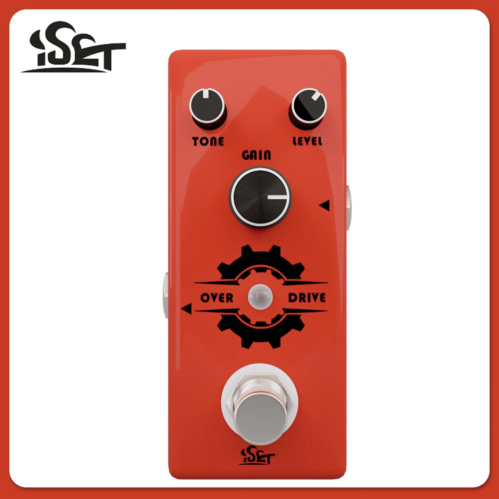 

Электрогитарная педаль эффектов ISET PD-9 Overdrive, мини-педаль овердрайва, True Bypass, аксессуары для электрогитары и бас-гитары